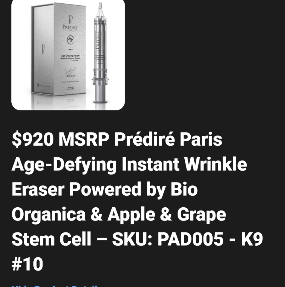 Prédiré Paris Wrinkle Eraser